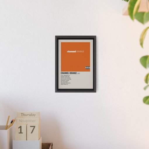 Channel Orange Poster with Wooden Frame - Image 4